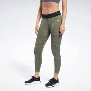 Reebok Leggings UBF Myoknit Seamless 7/8 Tights X Low Rise 6" Compressive Pants